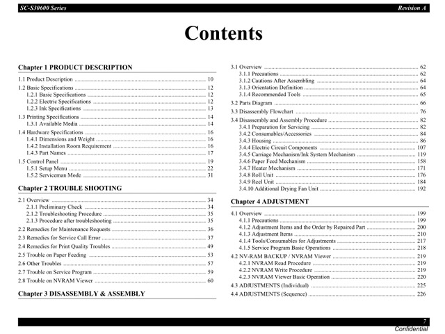 Epson SureColor S30600 Service Manual Epson SureColor S30600 Service Manual